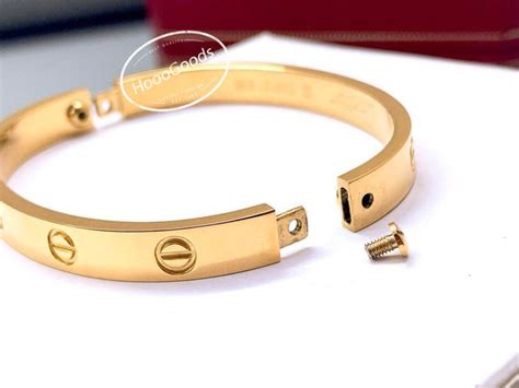 cartier bracelet with screws|cartier love bracelet size 22.